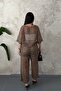 Coffee Sequin Suit - 5