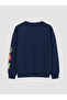Lcw Baby Navy Blue Printed Boy's Sweatshirt - 5