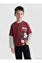 Lcw Baby Claret Red Printed Boy's T-Shirt - 2
