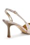 Rose Gold Ankle Strap Pointed Toe Evening and Event High Heels - 3
