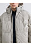 Lcw Vision Beige Comfortable Fit Hooded Men's Puffer Jacket - 8