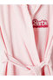 Lcw Home Pink Embroidered Cotton Women's Bathrobe - 2