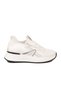 White Anorak Stone Detailed Lace-Up Comfortable Sole Women's Casual Shoes 2058 - 2