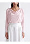 Esvab • Modern & Distinctive Wide Roba Collar Modal Blend Blouse - 3