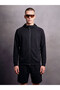 Xside Active Black Hooded Men's Zippered Sweatshirt