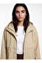 Lcw vision beige hooded women's trench coat - 3