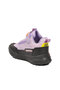 Black-Lilac Velcro Thick Non-Slip Sole Girls' Ankle Length Sports Shoes Sneaker 811 F - 4