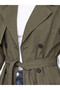 Lcw Modest Khaki Double-Breasted Collar Belted Women's Trench Coat - 3