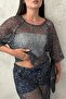 Navy Blue Sequin Suit - 4