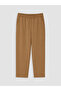 Lcw Grace Brown Women's Trousers with Elastic Waist