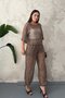 Coffee Sequin Suit - 2