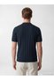 Southblue Anthracite Polo Collar Striped Men's Knitwear T-Shirt - 4