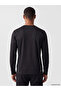 Xside Active Black Crew Neck Long Sleeve Men's T-Shirt - 4