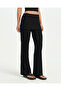 Women's Black Ecovero ™   Viscose Wide Leg Regular Waist Mini Skirted Trousers - 5