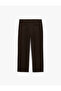 Regular Fit Pocketed Viscose Blended Pleated Fabric Trousers - 6