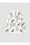 Ecru Hooded Boy's Sweatshirt - 3