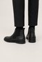 Genuine Leather Casual Rubber Detailed Men's Boots Black - 3
