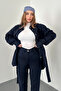 Navy Blue Gabardine Suit - 2