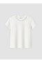 Lcw Everyday White Crew Neck Beaded Embroidered Blouse - 5