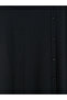 Alita City Lcw Grace Black Interlock Plain Long Women's Skirt with a Difference - 6
