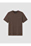 Southblue Brown Crew Neck Embroidered Men's T-Shirt - 5
