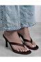 Women's Wide Band Flip-Flop Slippers with 5 cm Goblet Heels - 3