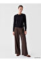 Esvab • Modern & Distinctive Women's Pleated Fabric Pants with Waist Drawstring - 2