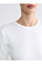Lcw Everyday White Crew Neck Soft Touch Women's T-Shirt - 3
