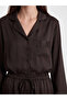 Esvab • Modern & Distinctive Shirt Roba Collar Striped Satin Women's Pajama Set - 6
