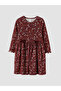 Quality Pieces from Çelebi Store Zero Roba Collar Flowered Girl's Dress - 3