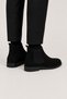 Men's Suede Chelsea Genuine Leather Boots Black - 4