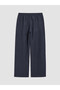 Lcw Vision Navy Blue Elastic Waist Modal Blend Women's Trousers - 6