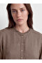 Lcw Grace Brown Ruffle Cowl Neck Patterned Dress - 3