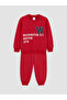 Two Mt Shop Quality Lcw Baby Red Washington Printed Baby Boy Tracksuit Set - 3
