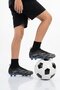 Black Sock-Lace Unisex Football Shoes Krampon Strike g - 3