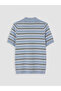 Lcw Modest Blue Crew Neck Striped Women's Knitwear Sweater - 7