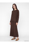 Lcw modest brown crew neck women's knit sweater - 2