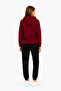 Unisex Children's Hooded Collar Tracksuit Set Claret Red-310 - 5
