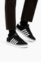 Men's Faylon Sole Linen Sneaker Shoes Black - White - 2