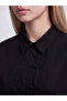 Lcw Vision Black Ornate Buttoned Poplin Women's Shirt - 3