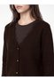 Lcw Modest Brown V-Neck Lace Detailed Women's Knitwear Cardigan - 3
