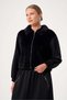Women's Plush Detailed Skirt Suit Black 31527 - 4