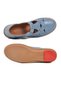 Blue Narrow Fit Orthopedic Comfortable Sole Genuine Leather Velcro Women's Casual Shoes 1025 - 5