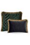 "Vellora" Tasseled Throw Pillow Cover Set - Green