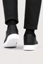 Men's Faylon Sole Skin Sneaker Shoes Black - White - 4
