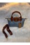 Women's Shoulder Bag Size S Black-Tan Waterproof
