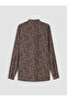 Lcw Grace Brown Shirt Collar Patterned Blouse - 7