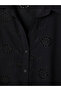 Lcw Everyday Black Embroidered Women's Shirt - 7
