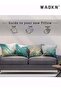 Throw Pillow Covers, Marble Texture Turquoise and Gold Silver Decorative Case Set of 4, Luxury - 6