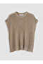 Lcw Everyday Beige Crew Neck Openwork Women's Knitwear Sweater - 6